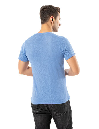 Şahinler - LJUNG Erkek T-Shirt TML284001-CORNBLUE (1)