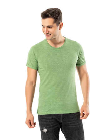 LJUNG Erkek T-Shirt TML284001-GGREEN - Thumbnail