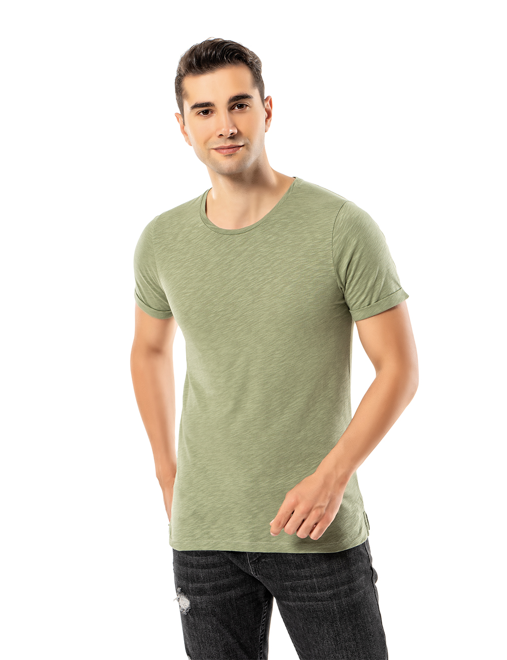 LJUNG Erkek T-Shirt TML284001-HERBGREEN