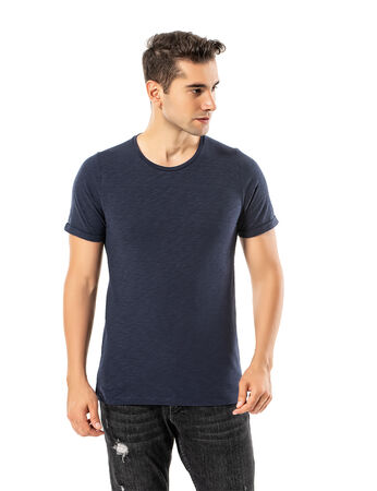 Şahinler - LJUNG Erkek T-Shirt TML284001-NAVY Şahinler - LJUNG Erkek T-Shirt TML284001-NAVY