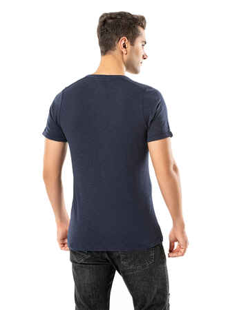 LJUNG Erkek T-Shirt TML284001-NAVY - Thumbnail