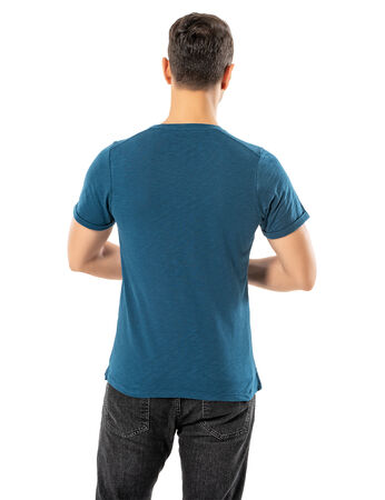 Şahinler - LJUNG Erkek T-Shirt TML284001-PETROL (1)