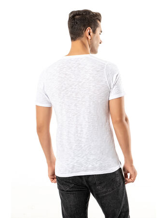 Şahinler - LJUNG Erkek T-Shirt TML284001-WHITE (1)