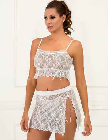 Mel Bee Fancy Nightgown Set MB4022 - Thumbnail