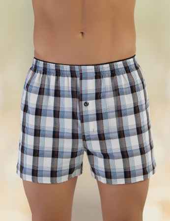 Sahiler Men Boxer Plaid Patterned ME090 - Thumbnail