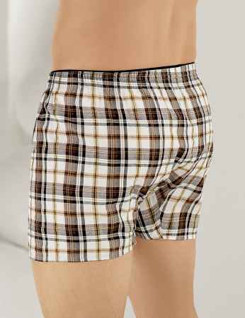 Sahiler Men Boxer Plaid Patterned ME090 - Thumbnail