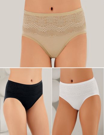 Şahinler - Şahinler 6 LI Paket Dantelli Kadın Bato MB3092