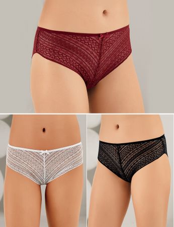 Şahinler - Şahinler 6 Lı Paket Dantelli Kadın Külot MB3086