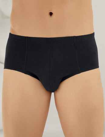 Şahinler 6-pack Cotton Men Brief Black ME009 - Thumbnail