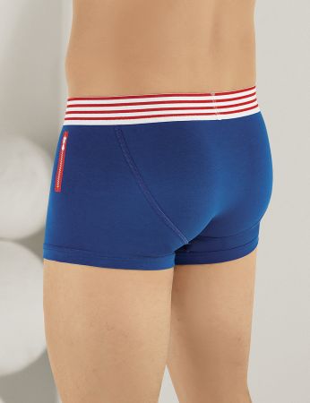 Şahinler - Şahinler ATH Baskılı Likralı Boxer Saks ME113 (1)