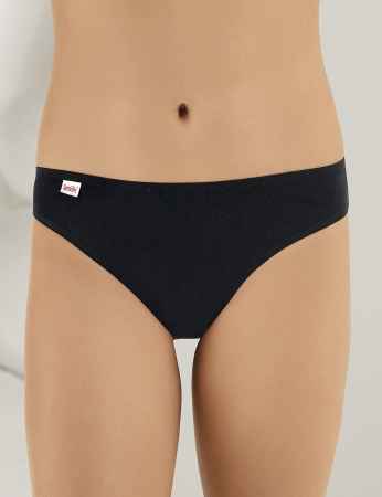 Sahinler Binding Brief Rib Black MB023 - Thumbnail