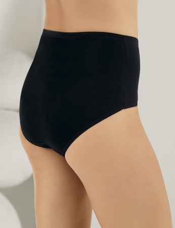Şahinler - Sahinler Binding Brief Satin Waiststrap & Bottomstrap High Waist Black MB226 (1)