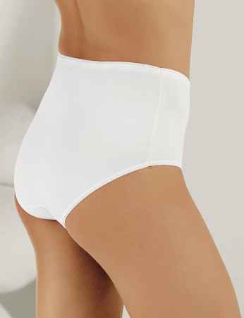 Şahinler - Sahinler Binding Brief Satin Waiststrap & Bottomstrap White High Waist MB226 (1)