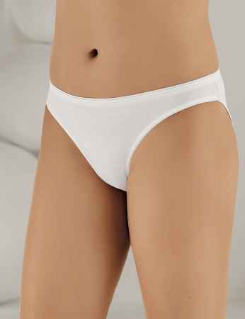 Sahinler Binding Brief Waist & Hem Satin White MB262 - Thumbnail