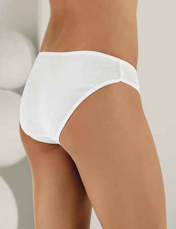 Sahinler Binding Rib Brief White MB023 - Thumbnail