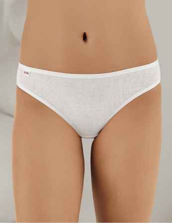 Sahinler Binding Rib Brief White MB023 - Thumbnail