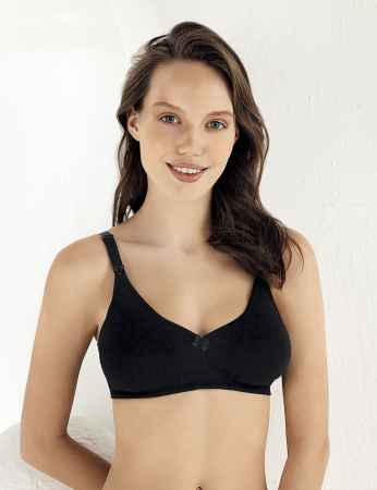 Sahinler Breastfeeding Bra Black M8150 - Thumbnail