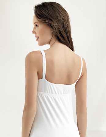 Sahinler Breastfeeding Singlet White M894 - Thumbnail