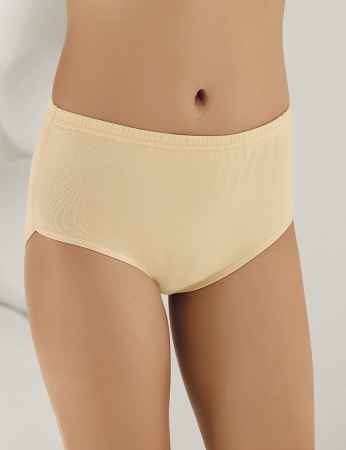 Sahinler gerippter Damen-Slip Cremefarben MB008 - Thumbnail