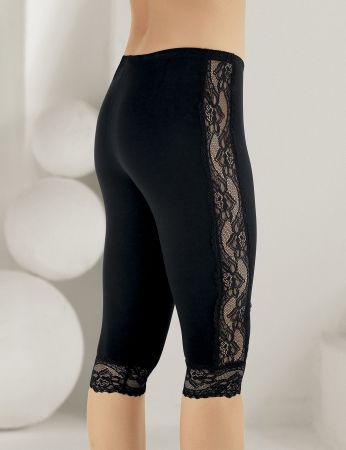 Şahinler - Sahinler Leggings Lace Side and Cuffs Black MB878 (1)