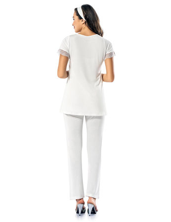 Şahinler - Şahinler Lohusa Pijama Takımı Pembe MBP24122-1 (1)
