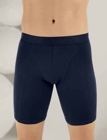 Sahinler Long Boxer Navy Blue ME114 - Thumbnail