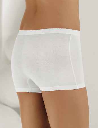 Sahinler Lycra Boyshort White MB3022 - Thumbnail