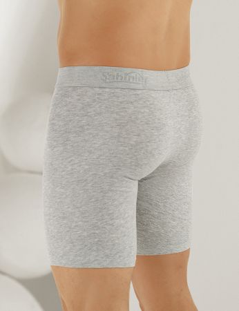 Şahinler - Şahinler Lycra Long Men Boxer Grey ME114 (1)