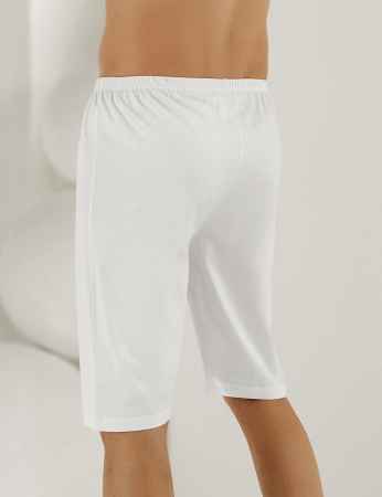 Şahinler - Sahinler Man Supreme Cotton Long Boxer White ME018 (1)