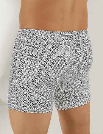 Sahinler Men Cotton Boxer Button Patterned ME010 - Thumbnail