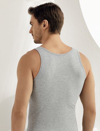 Şahinler - Sahinler Men Supreme Lcyra Singlet Wide Strap Grey ME067 (1)