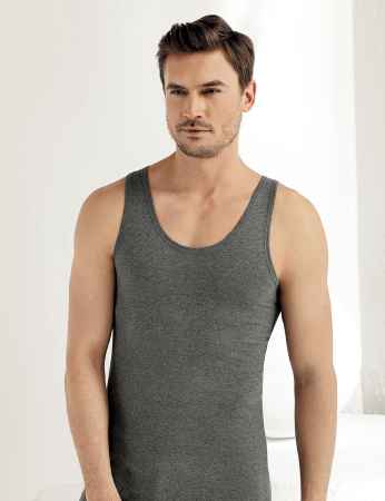 Sahinler Men Supreme Lcyra Singlet Wide Strap ME067 - Thumbnail