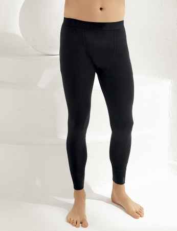 Sahinler Men Thermal Underwear Long Black ME092 - Thumbnail