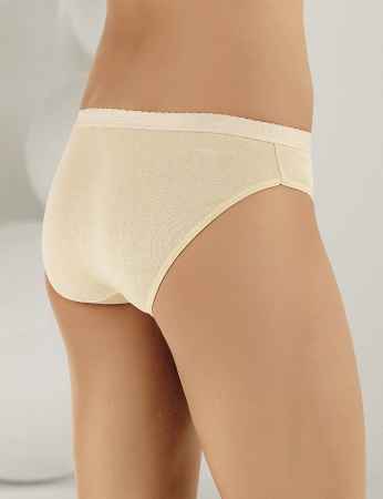 Sahinler Rib Brief Signature Logo Waistband Cream MB037 - Thumbnail