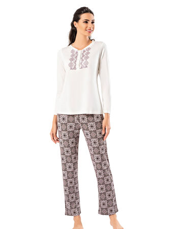 Şahinler - Şahinler Sabahlıklı Bayan Pijama Takımı MBP24406-1 (1)