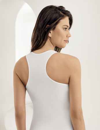 Şahinler - Sahinler Singlet Wide Strap Racer Back White MB804 (1)