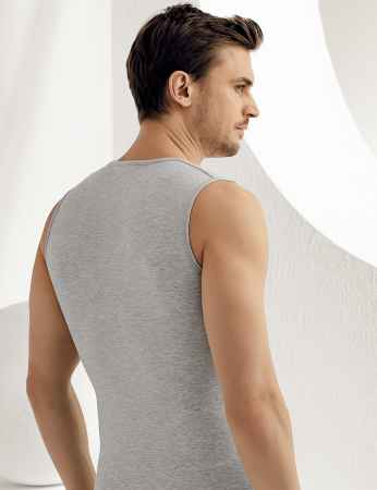 Sahinler Supreme Lycra Unterhemd ohne Ärmel grau ME077 - Thumbnail