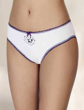 Sahinler Women Panties White D-3067 - Thumbnail